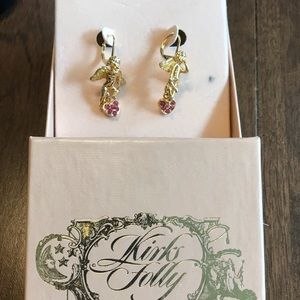 Vintage Kirks Folly Angel Earrings stamped